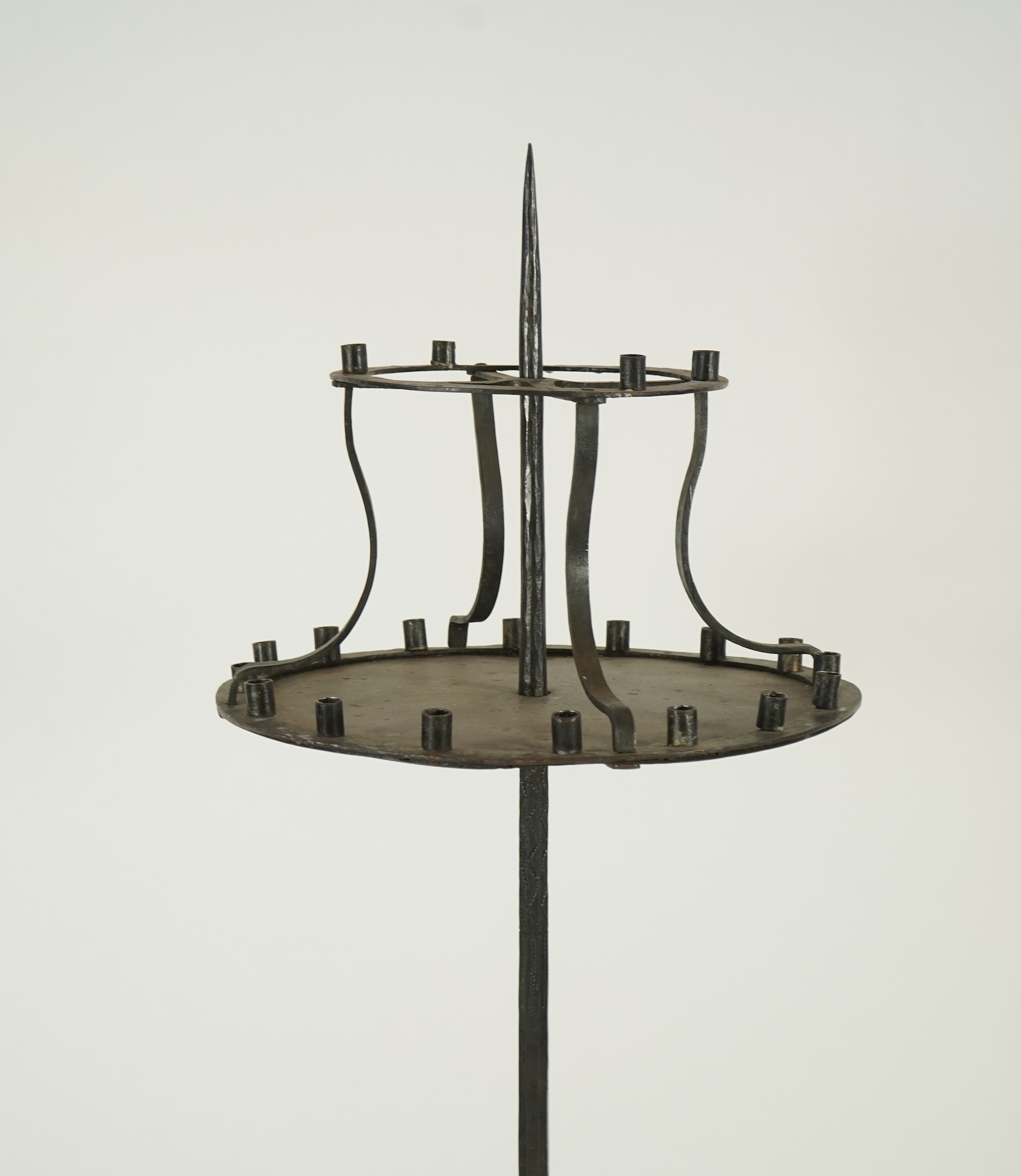 A pricket candlestick